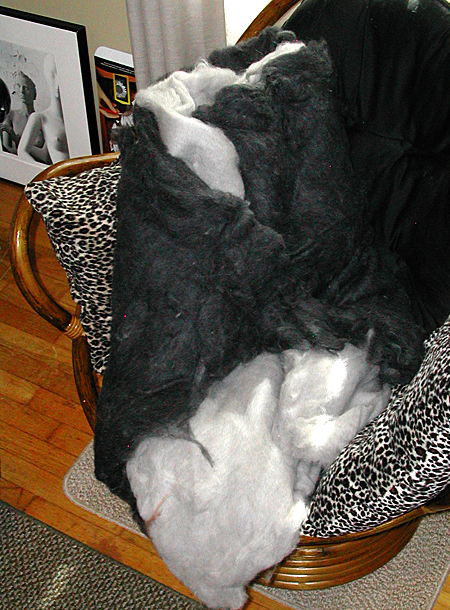 Mohair batts