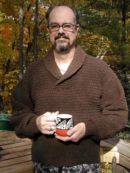 Brian's finished Sweater