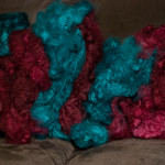 I wish I could get accurate color, but it's a little too blue and not enough teal. And it's not pink at all, but a delicious deep purply red. Stunning combo.